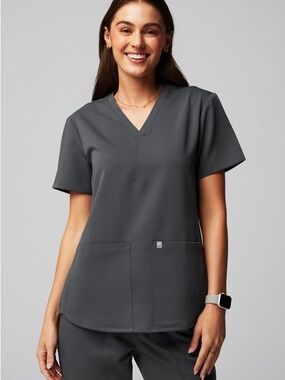 NWT Fabletics Method Scrub Top Onyx S F1